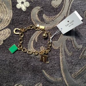 New Kate Spade graduation gold bracelet